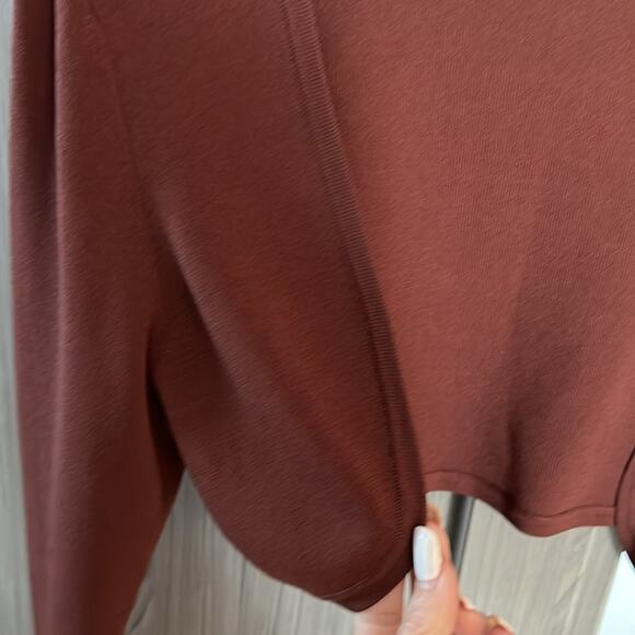 NEW! $128 SOLID & STRIPED shrug cropped open front sweater top XL - Picture 7 of 10